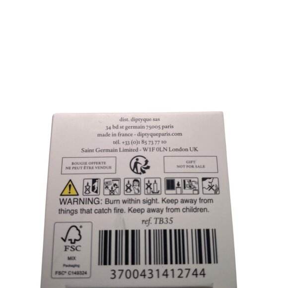 Diptyque Tubereuse Mini Candle 35g / 1.23 oz – New in Box - Picture 3 of 4
